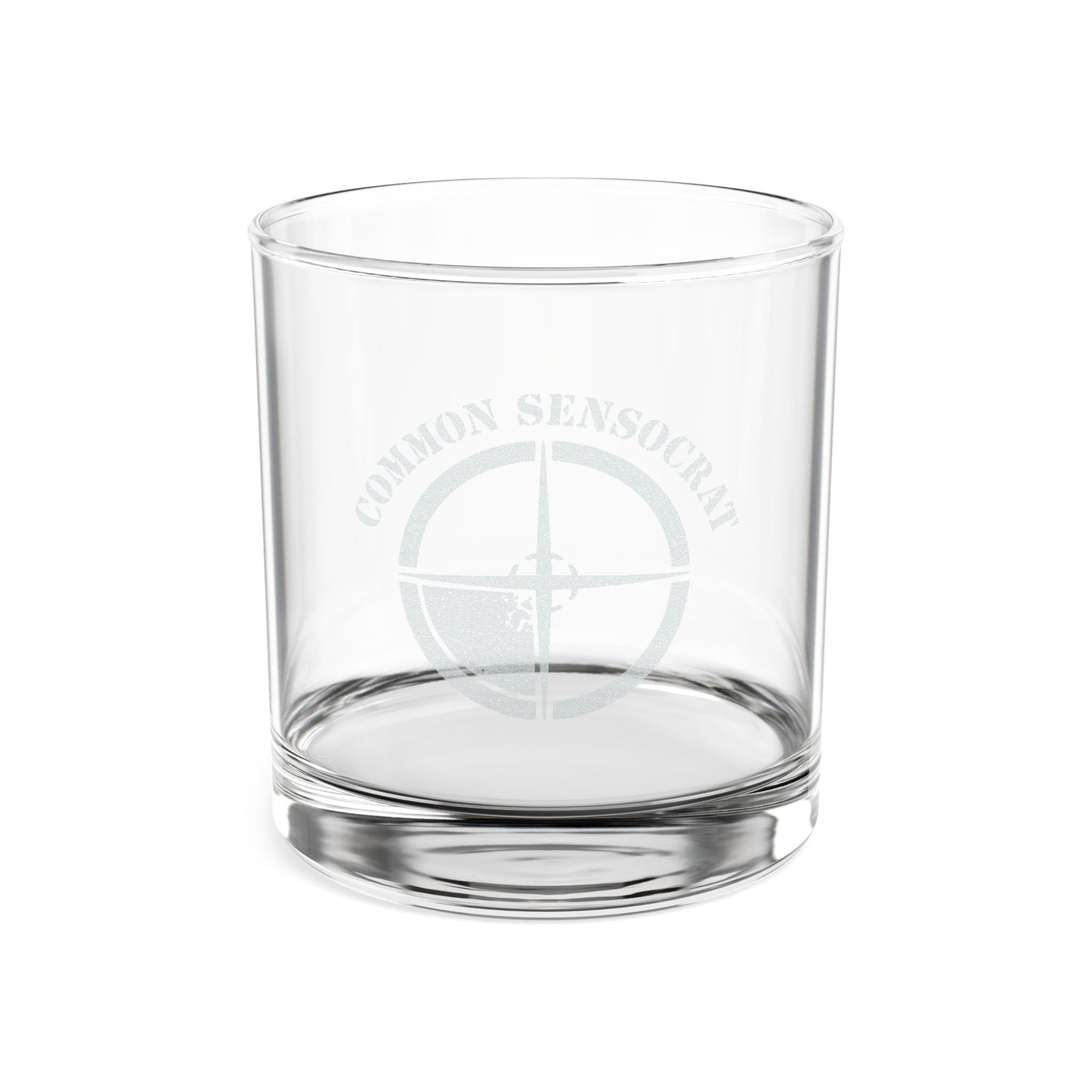 The Official Common Sensocrat 10.5oz Engraved Whiskey Glass // The Common Sensocrat