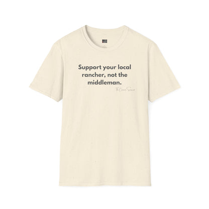 Support Local Rancher | Farm to Table BBQ T-Shirt