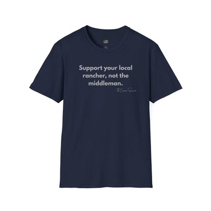 Support Local Rancher | Farm to Table BBQ T-Shirt