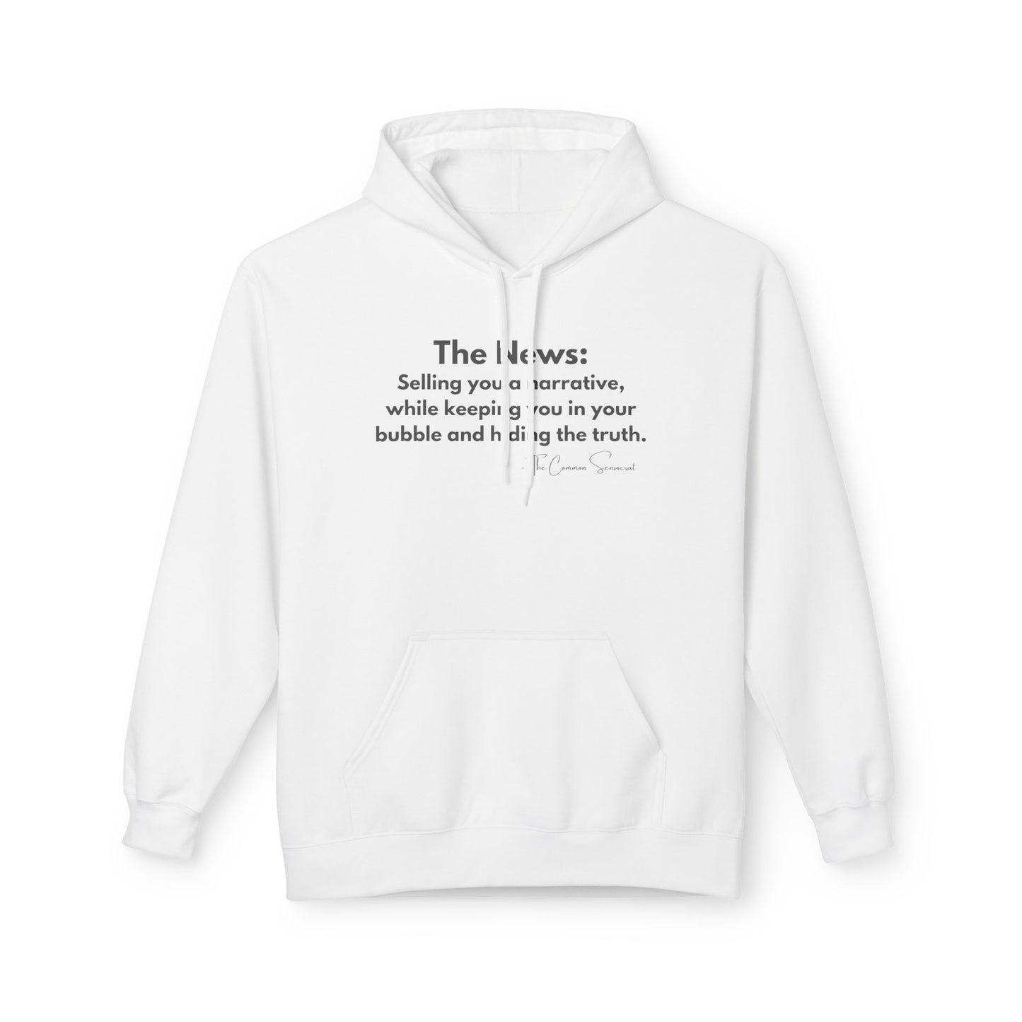 The News Hoodie // The Common Sensocrat