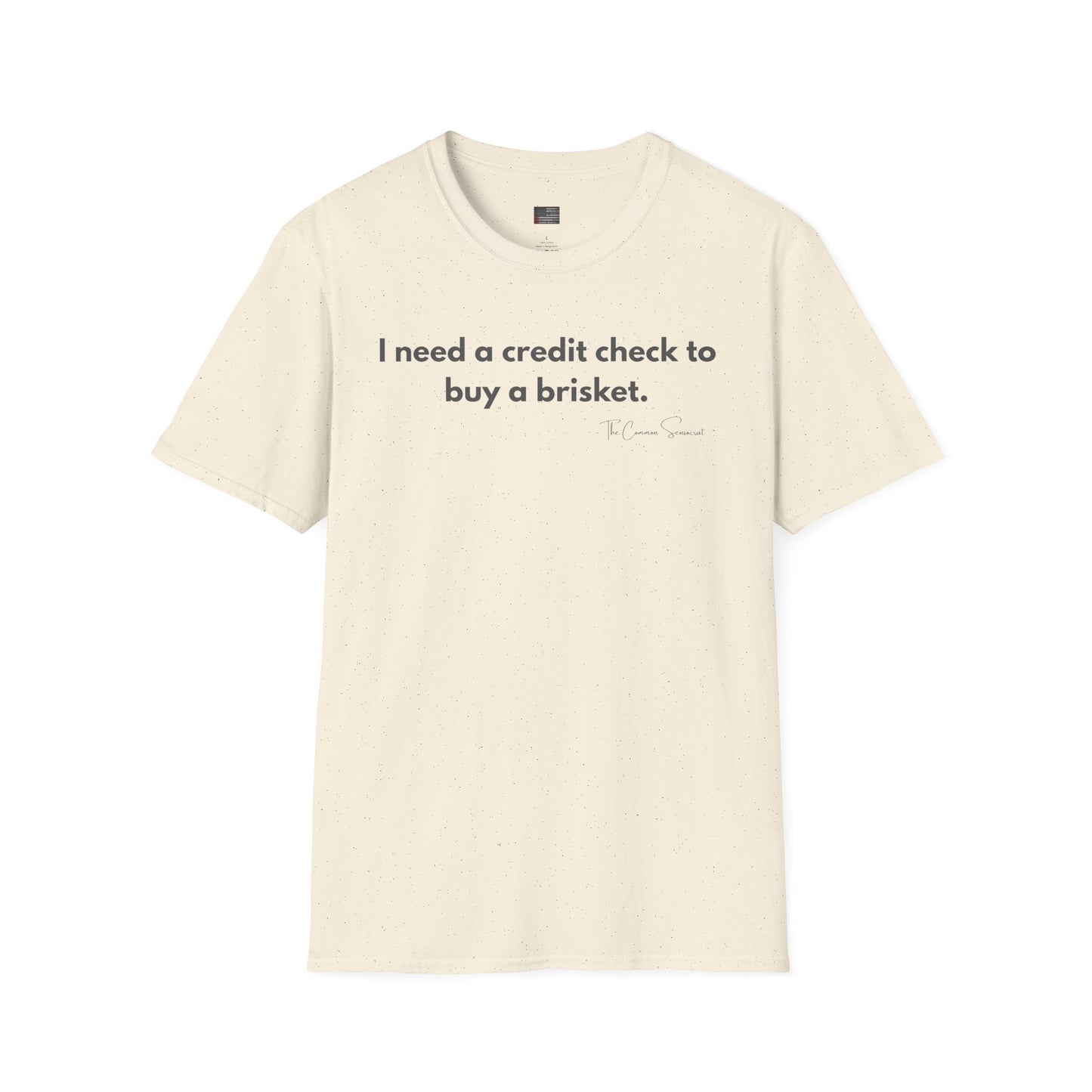 Credit Check Brisket | Sarcastic BBQ Inflation T-Shirt