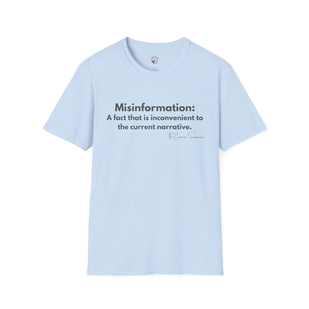 The Misinformation Definition Tee // The Common Sensocrat