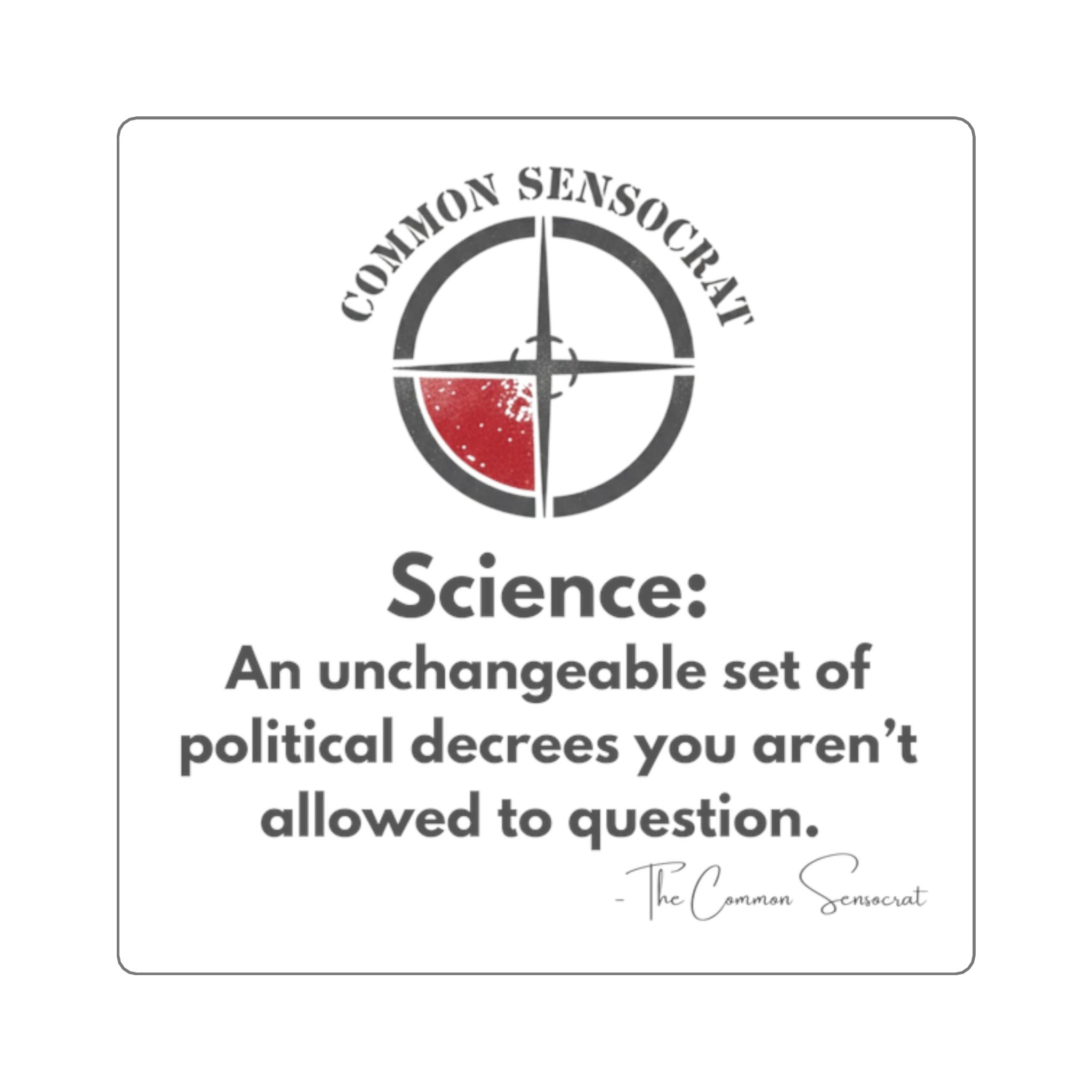 The Science Definition Sticker // The Common Sensocrat