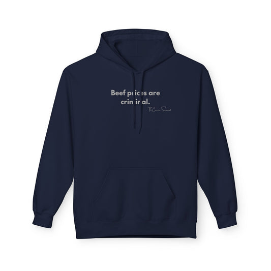 Beef Prices Are Criminal | Funny Inflation BBQ Hoodie