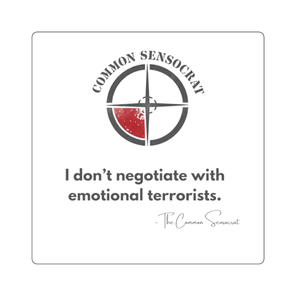 The Emotional Terrorist Sticker // The Common Sensocrat