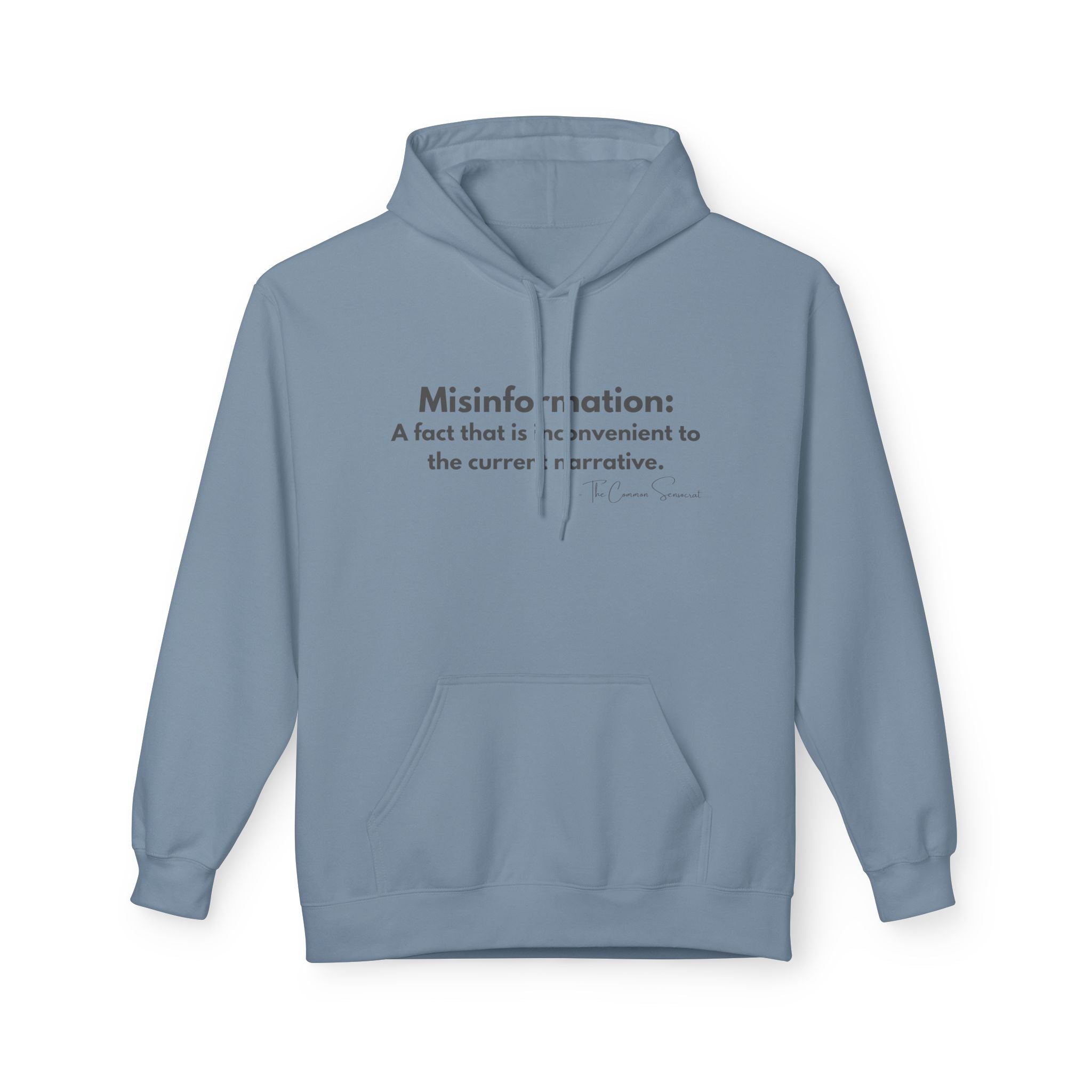 The Misinformation Definition Hoodie // The Common Sensocrat