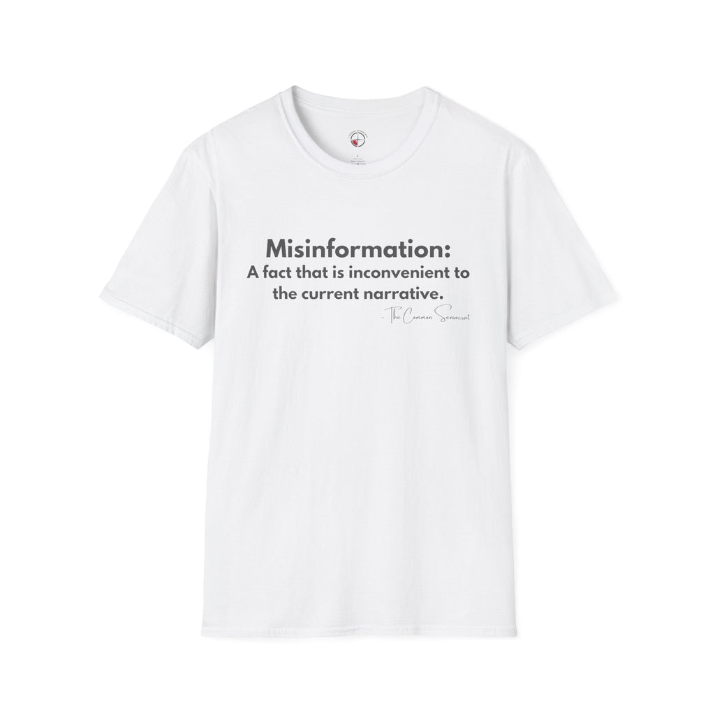 The Misinformation Definition Tee // The Common Sensocrat