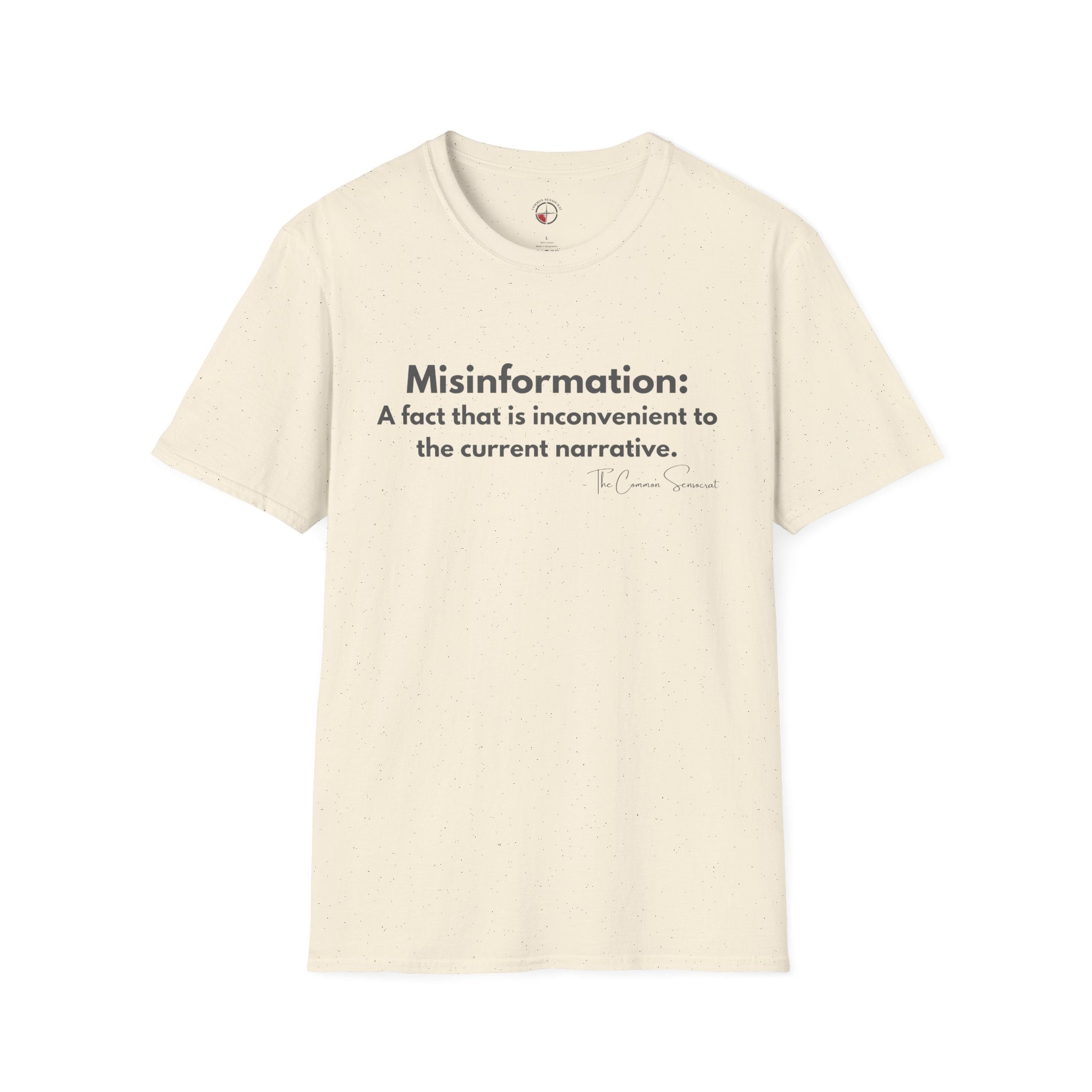 The Misinformation Definition Tee // The Common Sensocrat
