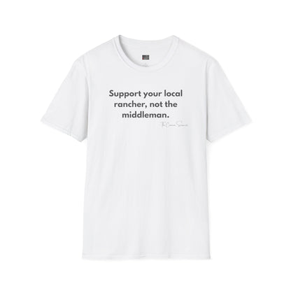 Support Local Rancher | Farm to Table BBQ T-Shirt