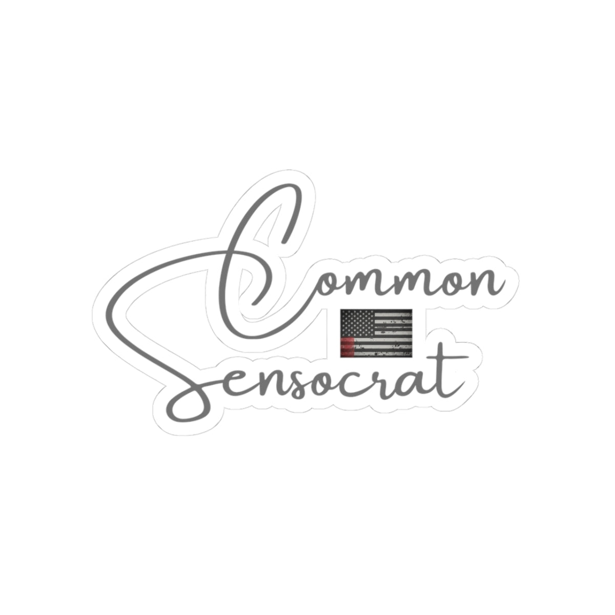 The Signature Script // The Common Sensocrat Sticker