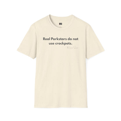 Real Porkstars | Anti-Crockpot Pulled Pork BBQ T-Shirt