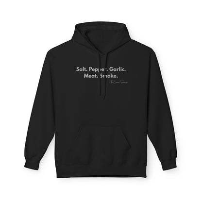 Salt Pepper Garlic Meat Smoke | Minimalist Pitmaster Hoodie
