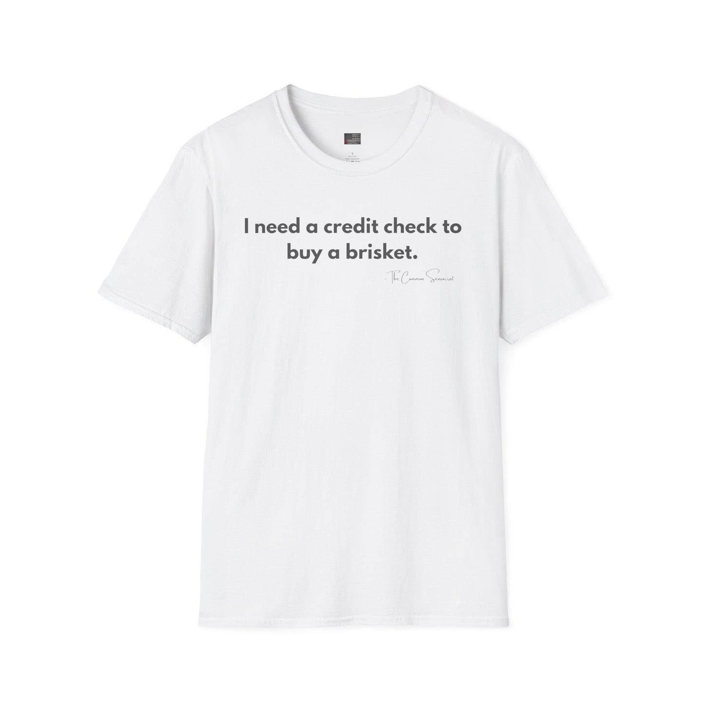 Credit Check Brisket | Sarcastic BBQ Inflation T-Shirt