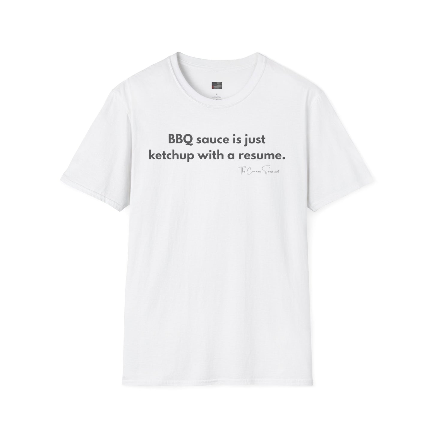 Ketchup With A Resume | Anti-Sauce Funny BBQ T-Shirt