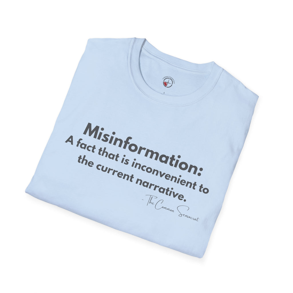The Misinformation Definition Tee // The Common Sensocrat