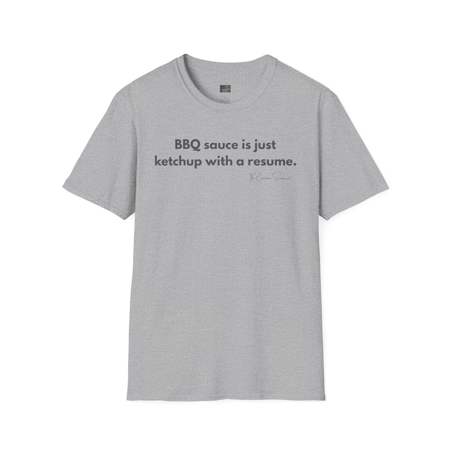 Ketchup With A Resume | Anti-Sauce Funny BBQ T-Shirt