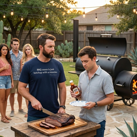 Ketchup With A Resume | Anti-Sauce Funny BBQ T-Shirt