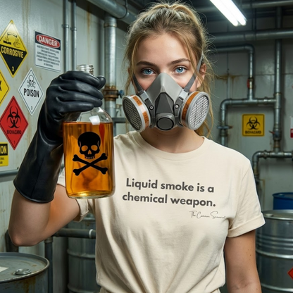 Liquid Smoke Is A Weapon | Anti-Chemical BBQ T-Shirt
