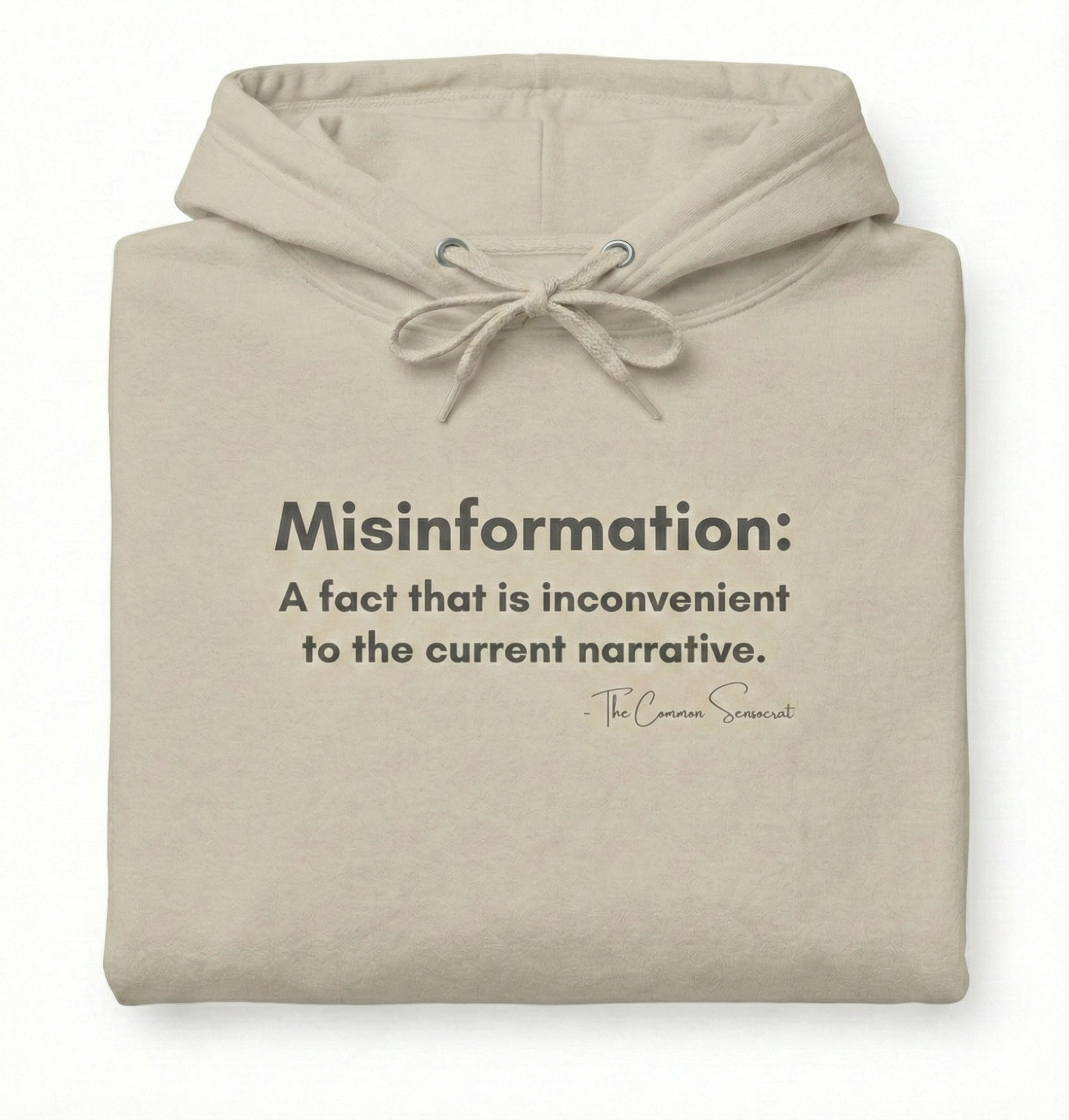 The Misinformation Definition Hoodie // The Common Sensocrat