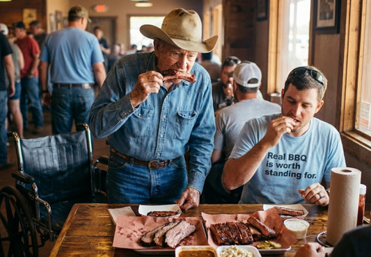 Eaten Standing Up | Authentic BBQ Culture T-Shirt