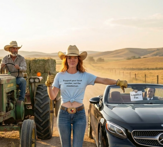 Support Local Rancher | Farm to Table BBQ T-Shirt
