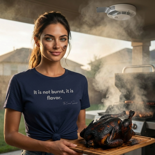 It Is Not Burnt It Is Flavor | Funny BBQ Bark T-Shirt